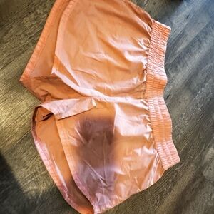 Peach Elastic Waist Women's Shorts